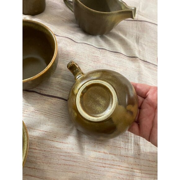 New Zealand Pre Owned Vintage Pottery Tea Set - Full Set - Picture 7 of 9